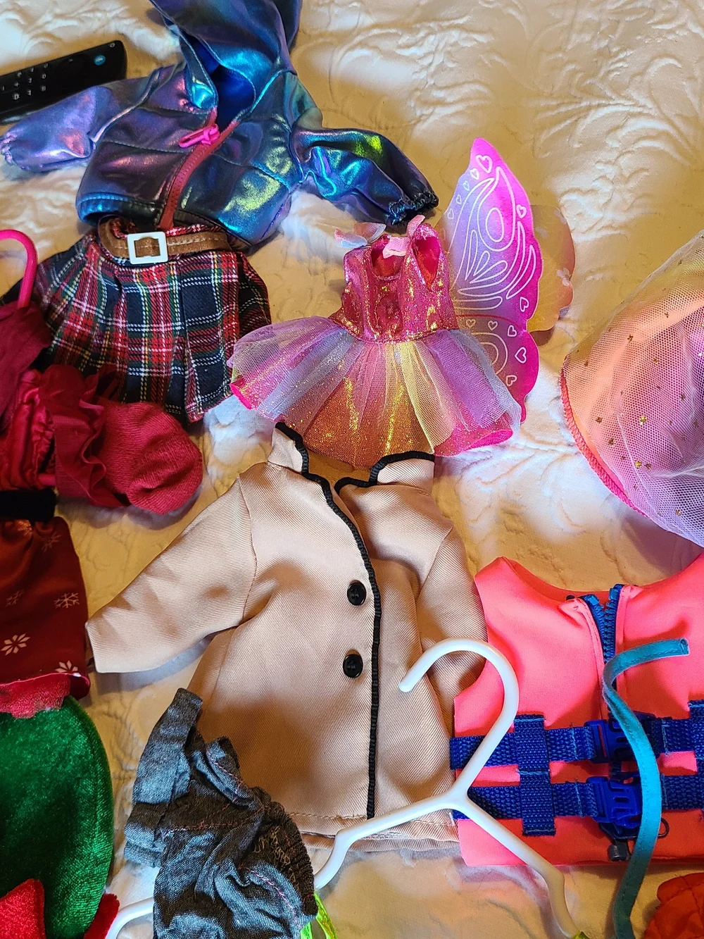 Assorted Kids Doll Clothing Set - Pink & Multicolor Outfits